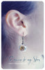 Handmade Custom glitter stars colour glass globe earrings - 13th Psyche