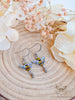 Handmade Stained glass inspired Honey bee earrings - 13th Psyche