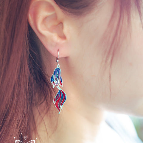 Resin earrings - 13th Psyche