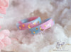 Handmade Blue and Pink Celestial Moon Stars Resin Ring - 13th Psyche