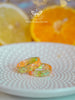 Handmade Iridescent Citrus Resin Ring - Mermaidcore Handmade Sparkle Jewelry - 13th Psyche