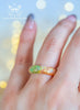 Handmade Iridescent Citrus Resin Ring - Mermaidcore Handmade Sparkle Jewelry - 13th Psyche