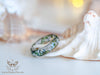 Handmade Ocean inspired resin ring with tiny shells - 13th Psyche