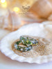 Handmade Ocean inspired resin ring with tiny shells - 13th Psyche