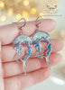 Handmade Stained glass inspired Jellyfish Earrings - 13th Psyche