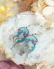 Handmade Stained glass inspired Jellyfish Earrings - 13th Psyche