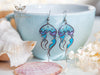 Handmade Stained glass inspired Jellyfish Earrings - 13th Psyche