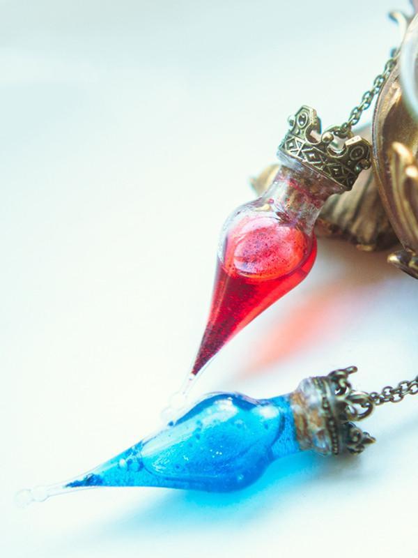 Handmade Magic potion bottle pendant necklace - 13th Psyche