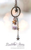 Handmade Tiny stars glass bottle pendant necklace - 13th Psyche