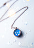 Handmade Little moon and stars resin cameo necklace - 13th Psyche