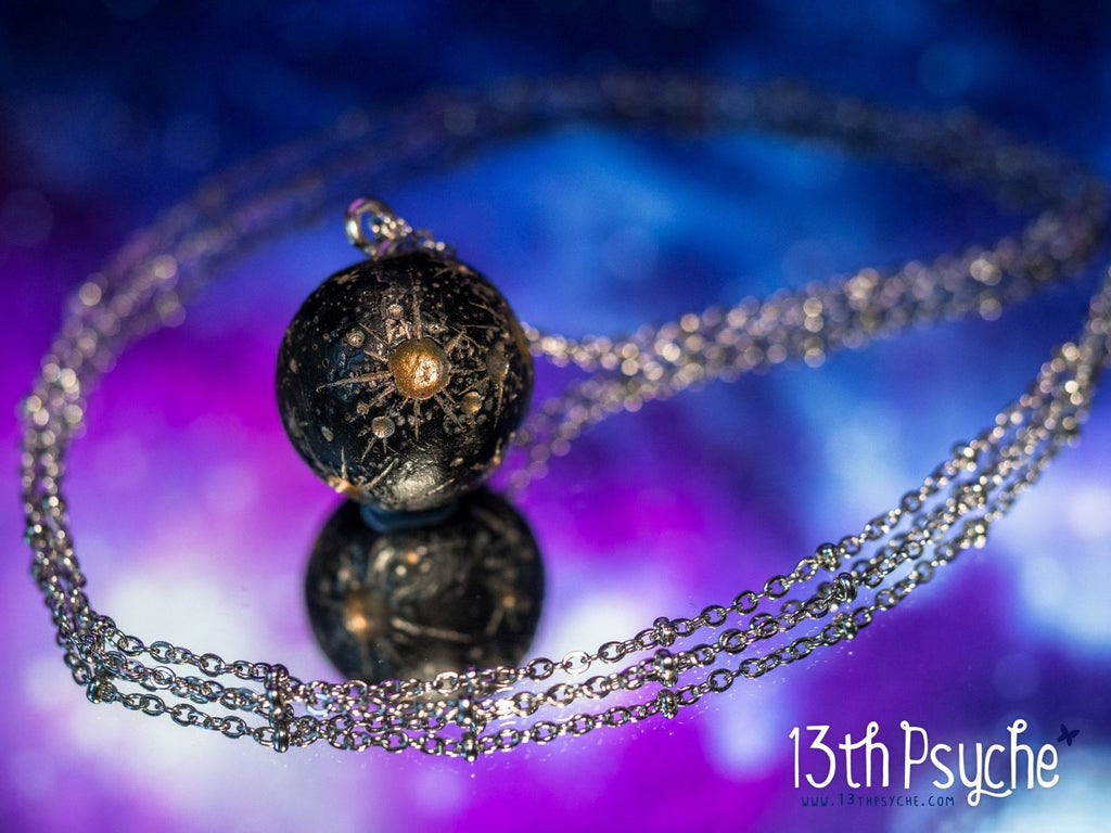 Handmade Resin Full moon necklace. Choose your style - 13th Psyche