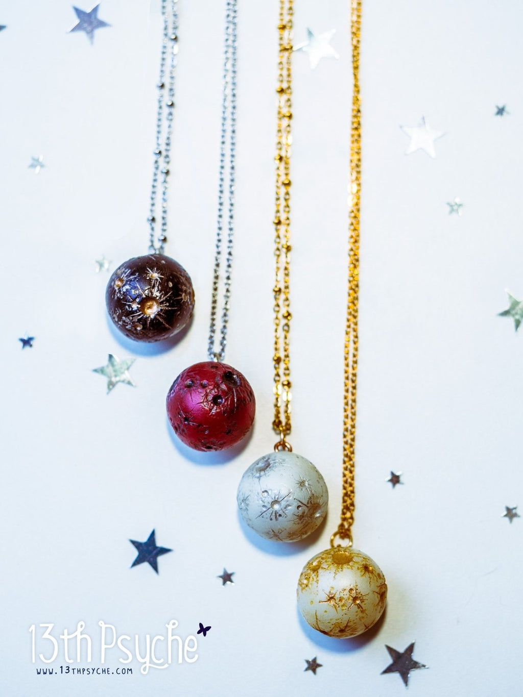Handmade Resin Full moon necklace. Choose your style - 13th Psyche