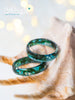 Handmade Real moss ocean ring, mermaid inspired ring - 13th Psyche