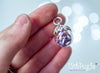 Handmade Real dried lavender glass orb pendant necklace - 13th Psyche