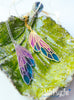 Handmade Stained glass inspired fairy wing pendant necklace - 13th Psyche