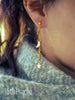 Handmade Gold moon and stars dangle earrings - 13th Psyche