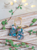 Handmade Dried flowers Gummy bear hoop earrings - 13th Psyche
