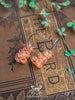 Handmade Metal flakes Gummy bear hoop earrings - 13th Psyche