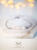 Handmade Rose quartz gemstone stainless steel bracelet - 13th Psyche